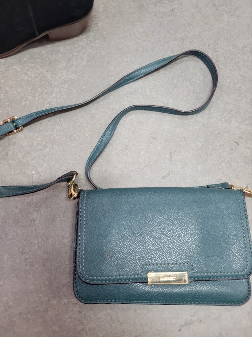 Nine West Teal Crossbody Shoulder Bag - Sleek Everyday Style